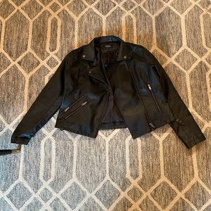Faux leather jacket